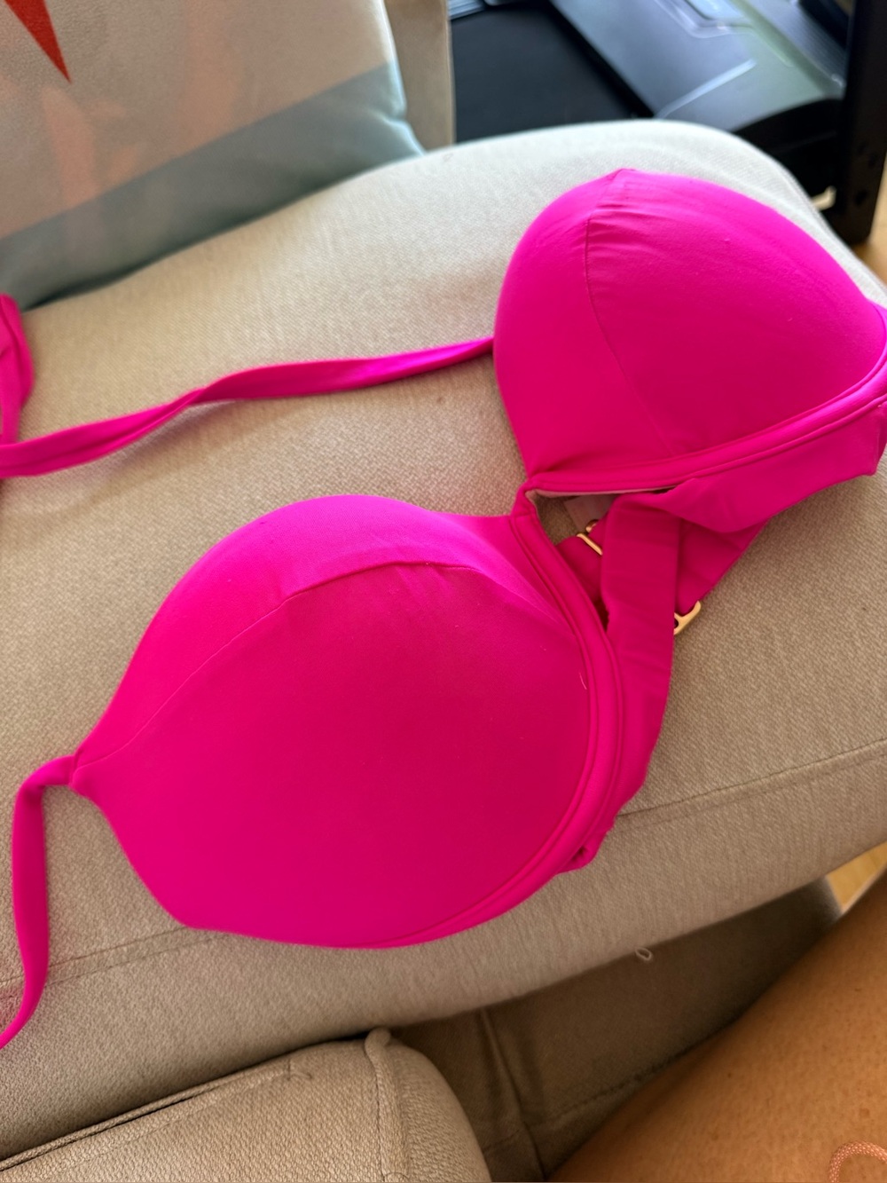 Victoria's Secret Hot Pink Bikini  Top